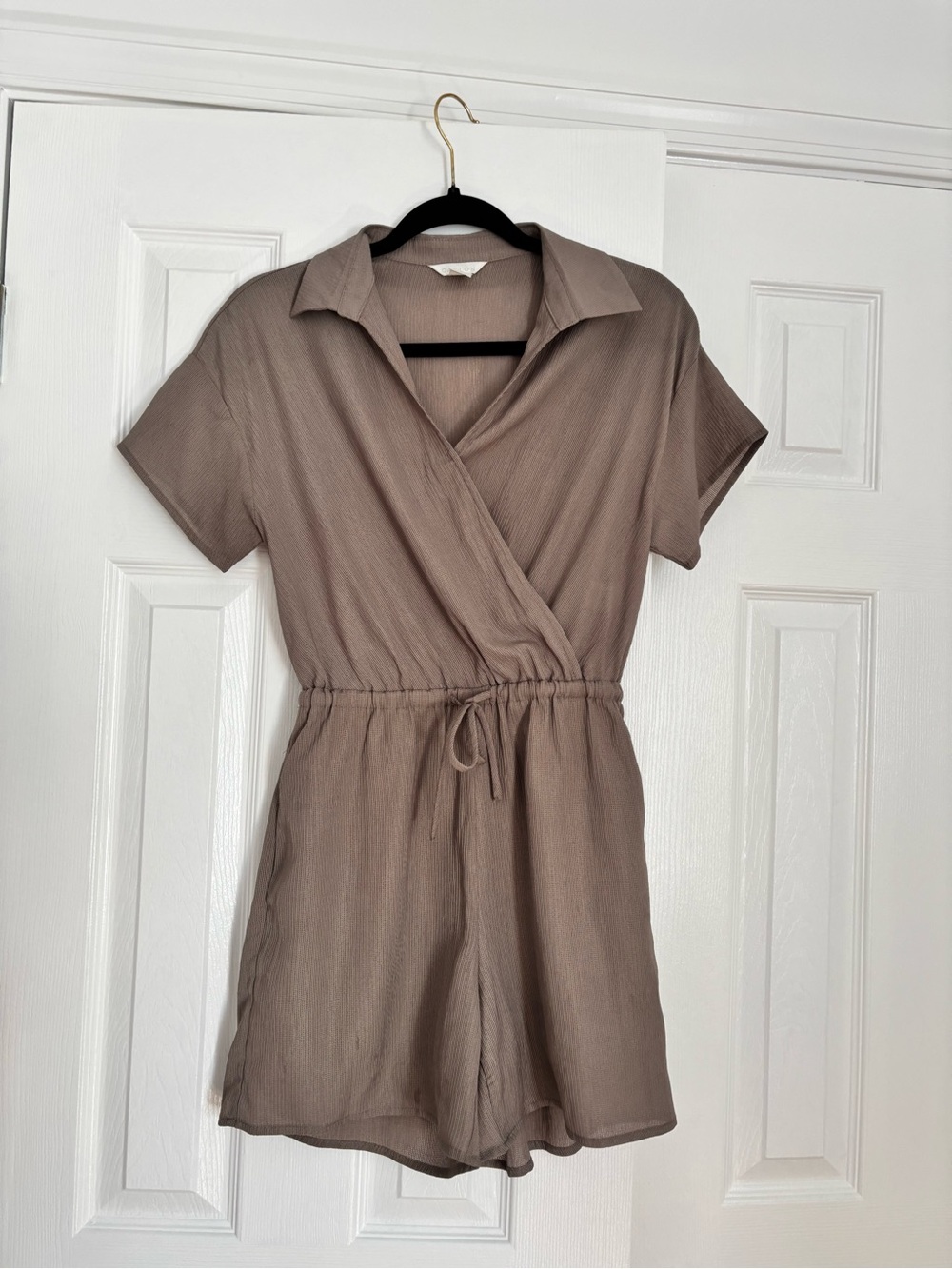 Caslon Mauve-Taupe Textured Top